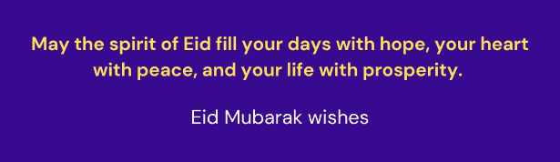 Eid mubarak wishes