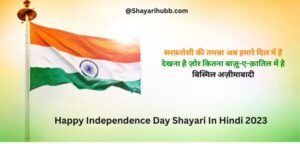 Read more about the article Best 101+ Happy independence day Shayari in Hindi & English 2023