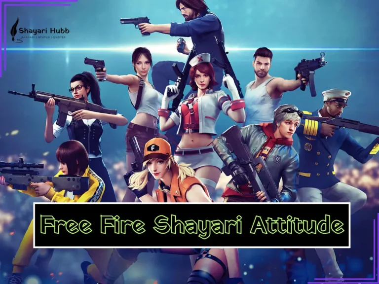 New Free Fire Shayari Attitude 2026